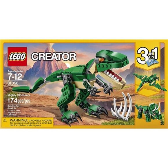 LEGO Creator 3in1 Mighty Dinosaurs 31058 Building Toy Set for Kids (174 Pieces) - Picture 2 of 7
